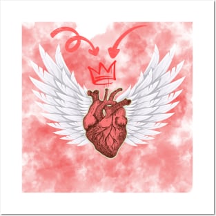 Heart design Posters and Art